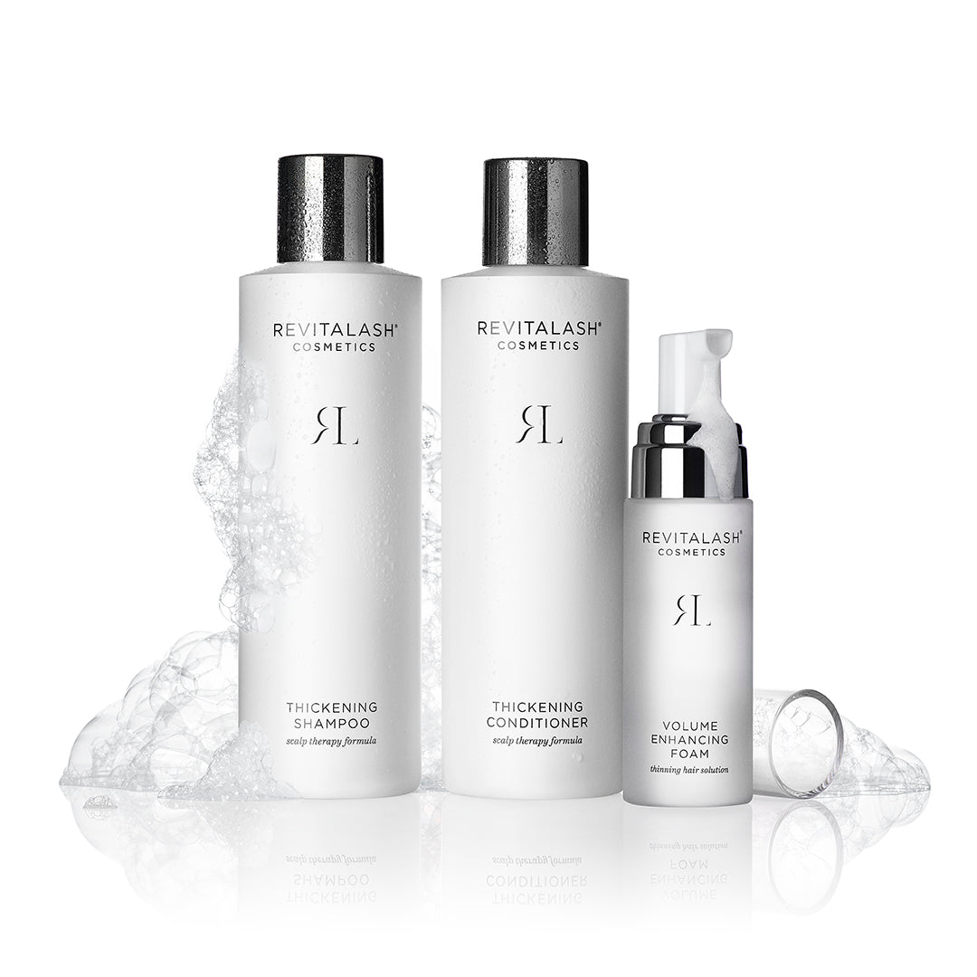 Image of Thickening Shampoo, Thickening Conditioner, and Volume Enhancing Foam